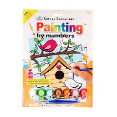 MFP17 | Painting by numbers&trade; Children's 10pc 8.75" x 11.75" Singing Birds Painting Project