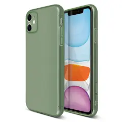Translucent Matte Case For iPhone 11 (6.1 in), Semi-Transparent Smooth Touch Soft TPU Thin Cover Green, by Insten
