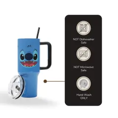 Stitch Face 40oz Blue Stainless Tumbler