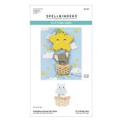 Spellbinders Etched Die From The Little Smiles Collection-Swinging Among The Stars