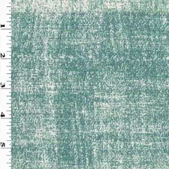 Teal/White Textured Cross Hatch Jacquard Decorating Fabric By the Yard