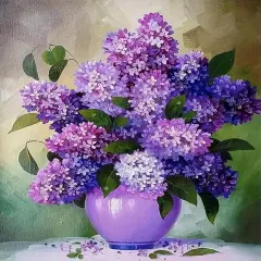 Easy Paint by Numbers Kit for Adults Beginner, Violet Adult Paint by Number Kits on Canvas, DIY Painting with Numbers for Adults, Acrylic Simple Oil Paint by Number Kits for Home Wall Decor 16 x 20 In