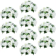 Pack of 10 Fake Flower Silk Rose