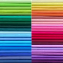 50PCS 12 x 12 inch Solid 100% Cotton Fat Quarters Fabric