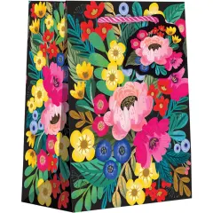 Pack/6: Floral Burst Gift Bag - 6 x 3 x 7-1/2"