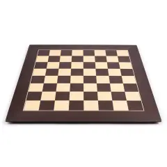 WE Games Deluxe Wenge Wood Chessboard with Storage Box - Handmade in Spain, 20 in.