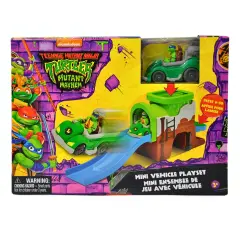 Legend Toys Teenage Mutant Ninja Turtles TMNT Mini Vehicle Playset &ndash; Ninja Turtles Race Track & Car Adventure - Officially Licensed