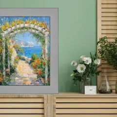 Stain Steel Flat With Black Lip Picture Frame 11x13 frame