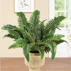 Collections Etc Artificial Boston Fern Shrub Plant