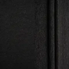 1 Yard Polyester Rayon Spandex 240 GSM Fleece Rib Solid Fabric Soft 66" Width BLACK