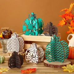 12 Pcs Fall Pumpkin Tabletop Decor