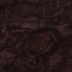 Cuddle 3 Extra Wide Rose Burnout Limited Edition Brown Fabric per yard