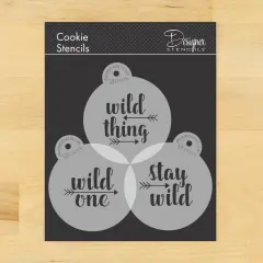 Wild Thing Cookie Stencil Set | C1011 by Designer Stencils | Cookie Decorating Tools |