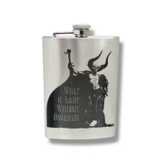 8oz What Is Light Without Darkness Stainless Steel Flask