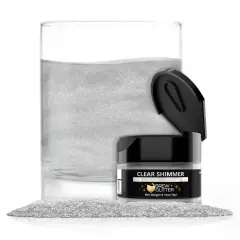 Brew Glitter - Clear Shimmer Edible Drink Glitter (4g, x1 Flip-Cap Jar) for Beer, Cocktails and Beverages