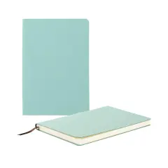 Craft Express 2 Pack Teal Engraving Vegan Leather Notebooks
