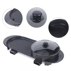 Kitcheniva 2 in 1 Electric Non-Stick Grill Hot Pot