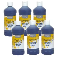 Little Masters&trade; Washable Paint, Violet, 16 oz., Pack of 6