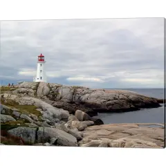 Peggy's Cove Lighthouse by J.D. McFarlan 20" x 16" Canvas Wall Art