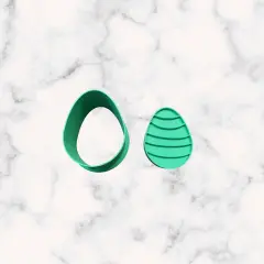 Easter Egg 3-in-1 Cake Pop Cutter, Fondant Cutter, Cookie Cutter, all in one