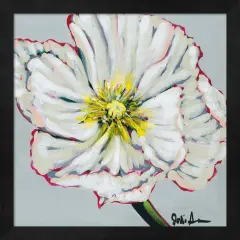 Fresh Poppy II by Jodi Augustine 13" x 13" Framed Wall Art