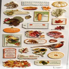 La Petites Happy Thanksgiving Dimensional Stickers