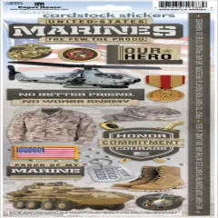 Paper House Marines Cardstock Stickers