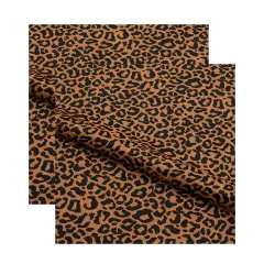 Groove Leopard Pattern Printed Spandex Fabric