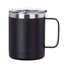 Craft Express 4 Pack 12oz Powder Coated Stainless Steel Mugs &ndash; Laser-Ready Blanks Black