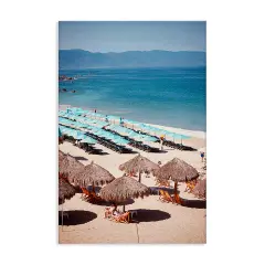Stupell Industries Beach Canopies View Canvas Wall Art Design by Ashley Singleton