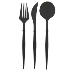 FANCY BLACK CUTLERY