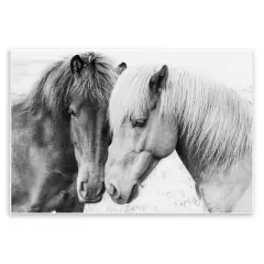 Stupell Industries Horse Love Duo Portrait Wall Plaque Art
