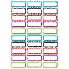Die-Cut Magnetic Foam Color Chevron Labels/Nameplates, Pack of 30