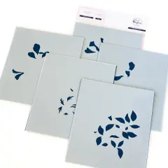 Pinkfresh Studio Stencils 4.25"X5.25" 5/Pkg-Amazing Things