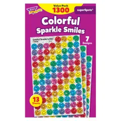 Colorful Sparkle Smiles superSpots&reg; Value Pack, 1300 ct