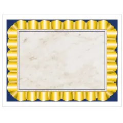 Gold Ribbon Border Paper, 8.5" x 11", Pack of 50