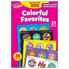 Colorful Favorites Stinky Stickers&reg; Variety Pack, 300 ct