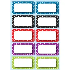 Die-Cut Magnetic Colorful Dots Labels/Nameplates, 10 Pieces