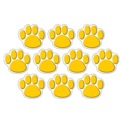 Gold Paw Prints Accents, Pack of 30