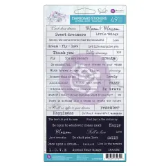 Aquarelle Dreams Collection Chipboard - 49 pcs