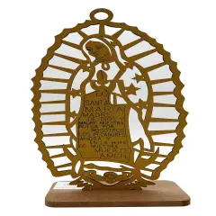 12pcs Religious Lady Guadalupe Wooden Centerpiece Gold
