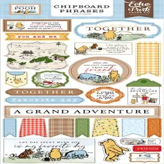 Echo Park Winnie The Pooh Chipboard Phrases Stickers