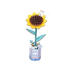 Hello Kitty&reg; and Friends Cinnamoroll Sunflower - 3D Wooden Flower Puzzle