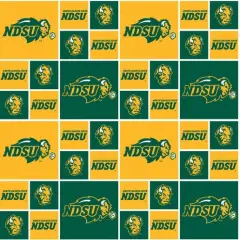 Licensed NCAA North Dakota State University Block NDSU-020 Cotton Fabric by the Yard