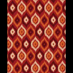 Heritage Rounds Orange Cotton Fabric | By the Yard | Sewing and Crafting | 44 inches wide