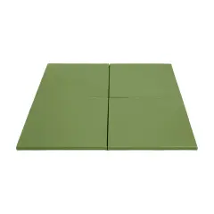 Play Patch Activity Mat Squares, Modular Playmat, 4-Pack Hunter Green