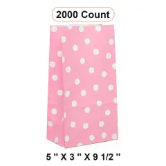 Dot Print Sos Food Bags 5'' x 3'' x 9 1/2'' Storage