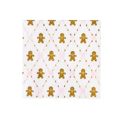 PINK GINGERBREAD LARGE NAPKINS