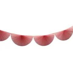 PINK BUNTING FAN GARLAND