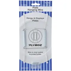 Plymor Stainless Steel Wall Mountable Plate Hanger, 6.125" H x 3" W x 0.5" D (For Plates 8" - 10")